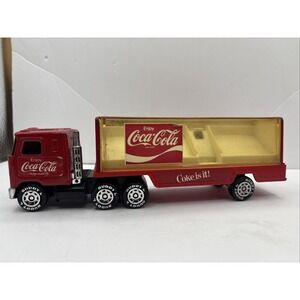 Vintage 1980 Buddy L Coca Cola Mack Truck With Trailer
